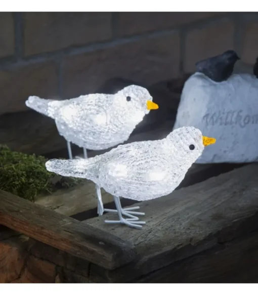 5 Oiseaux Lumineux A Led