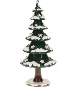 Arbre D'Hiver Avec Cristaux De Neige - Village De Noël Miniature