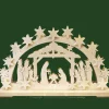Bougeoir Electrique Led Crèche Lumineuse En Bois