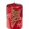 Bougie Décorative De Noël Avec Etoile, 9 Cm
