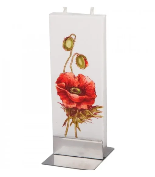 Bougie Décorative Fleur De Coqueliquot