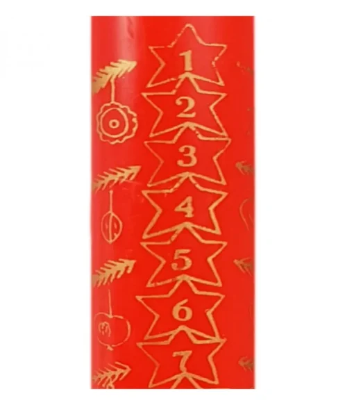 Bougie De L'Avent Graduee, 25 Cm