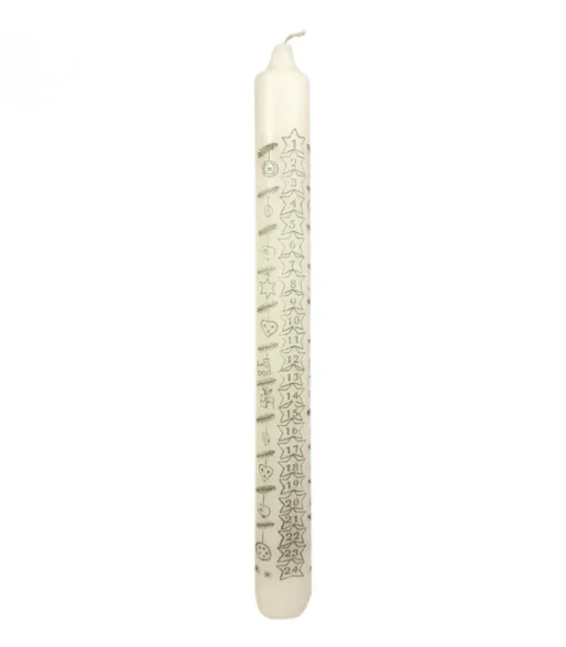 Bougie De L'Avent Graduee, 25 Cm
