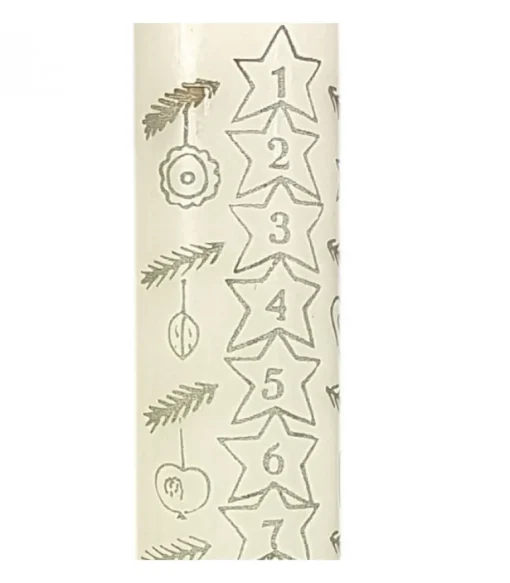 Bougie De L'Avent Graduee, 25 Cm