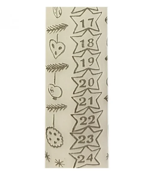 Bougie De L'Avent Graduee, 25 Cm