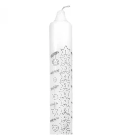 Bougie De L'Avent Graduee, 25 Cm