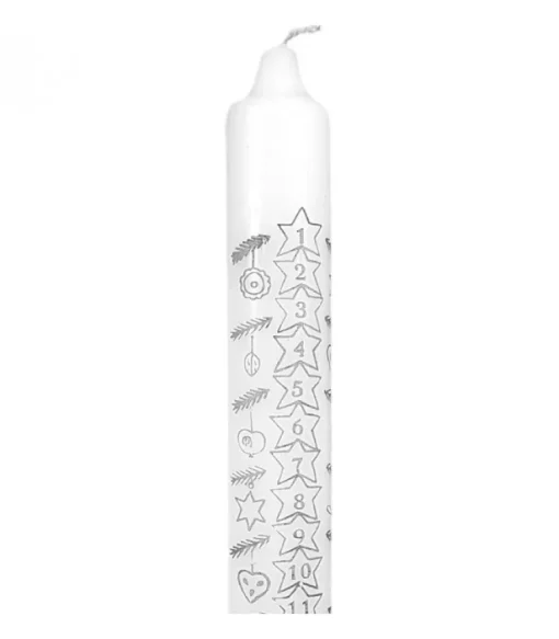 Bougie De L'Avent Graduee, 25 Cm