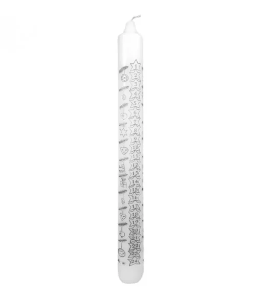 Bougie De L'Avent Graduee, 25 Cm
