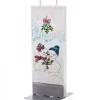 Bougie De Noël Couple Bonhomme De Neige