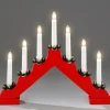 Chandelier De Noël Rouge À 7 Branches
