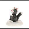 Chat Noir , Village De Noël Miniature
