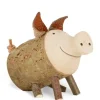 Cochon En Bois Assis, 4 Cm