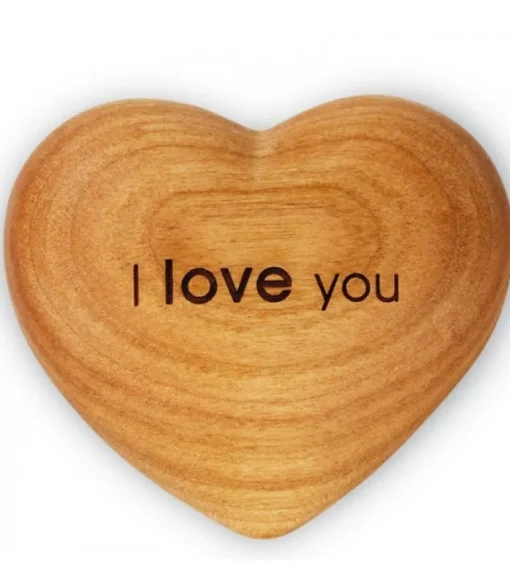 Coeur En Bois, I Love You, 6 Cm