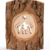 Crèche A Poser En Ecorce De Bois, 11 Cm