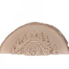 Crèche De Noël En Relief, Taillee Dans Un Rondin De Bois, 27 Cm