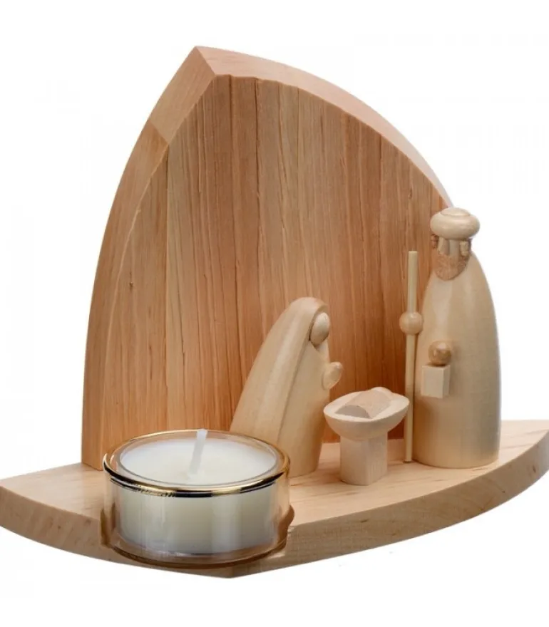 Crèche De Noël Moderne Avec Bougeoir