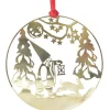Déco Sapin De Noël, Lutin Marchant Dans La Foret