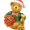 Déco Sapin Vintage, Ourson Et Paquet Cadeau