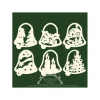 Décoration De Noël Pour Sapin, 6 Clochettes En Bois - Set N° 18