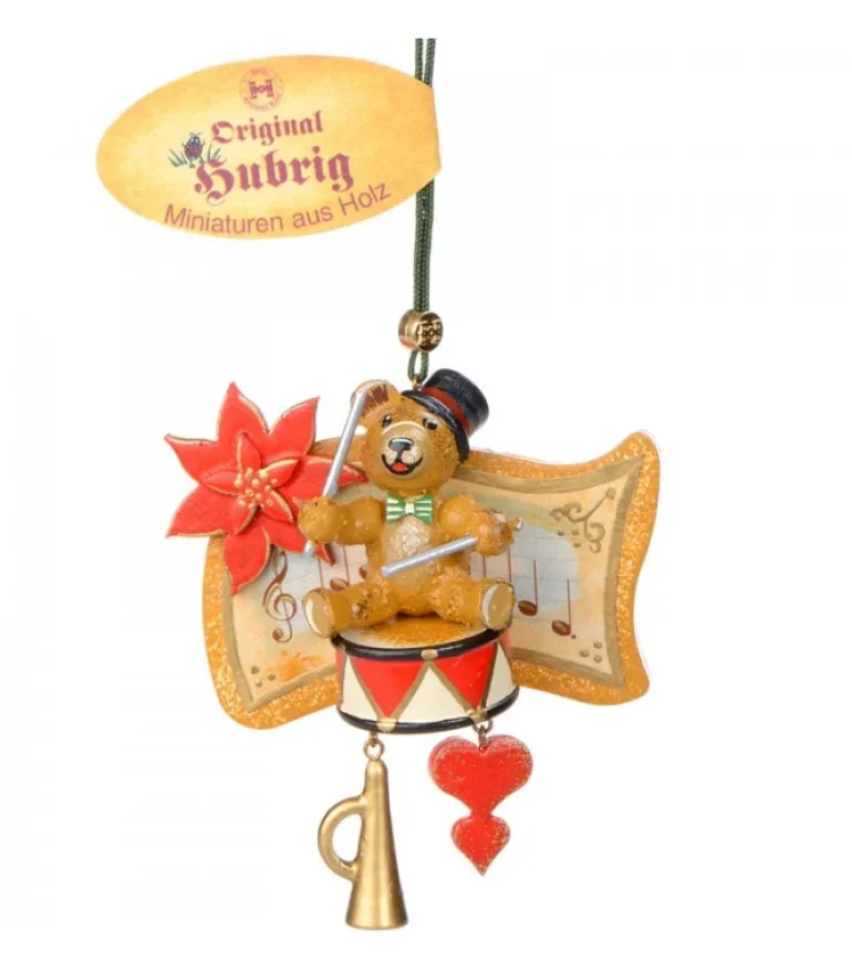 Décoration Sapin De Noël Vintage, Ourson Et Tambour