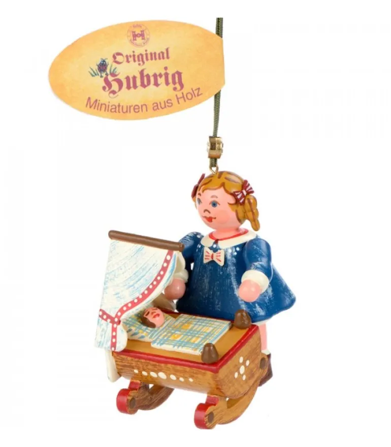 Décoration Sapin De Noël Vintage, Fillette Et Poupee