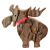 Elan En Bois Avec Noeud Rouge 14 Cm