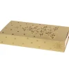 Etui Dore Motif Sapin De Noël Pour Boite D'Allumettes