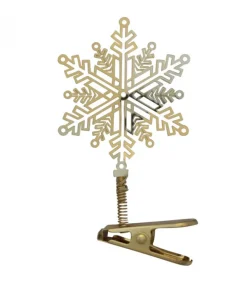 Flocon De Neige A Clipser Sur Le Sapin De Noël