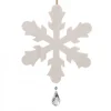 Grand Flocon De Neige A Suspendre Avec Cristal Swarovski 12 Cm