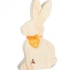Grand Lapin En Bois Naturel, 25 Cm