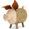 Gros Cochon En Bois, 9 Cm