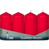 Grosses Bougies Rouges De L'Avent 10 Cm