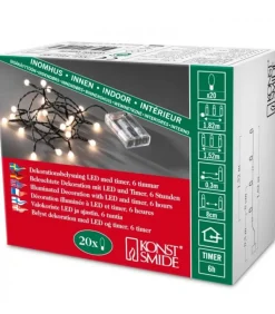 Guirlande Led A Pile ,20 Diodes Rondes