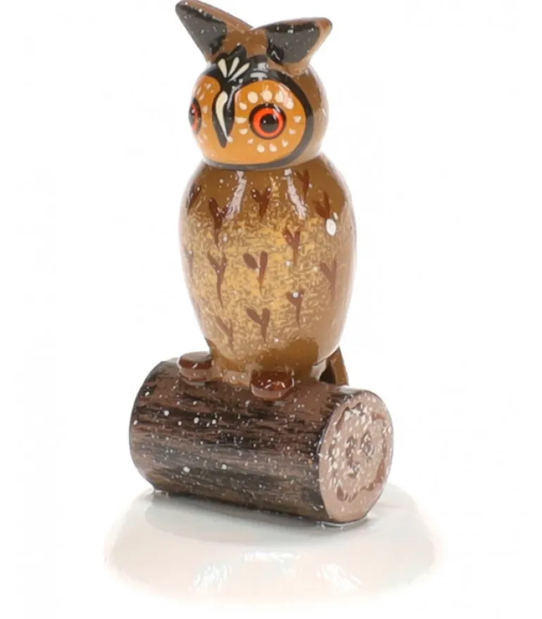 Hibou, Village De Noël Miniature