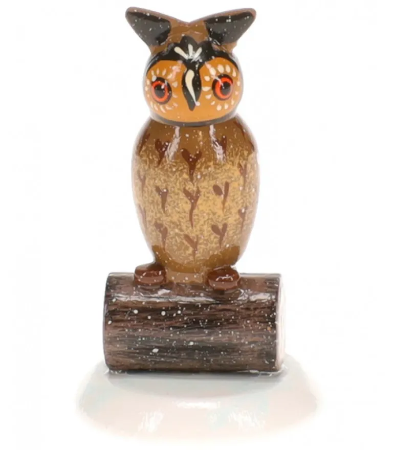 Hibou, Village De Noël Miniature