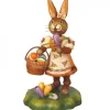 Lapin De Paques En Bois Avec Crocus