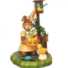 Lapin De Paques En Bois Et Poussins