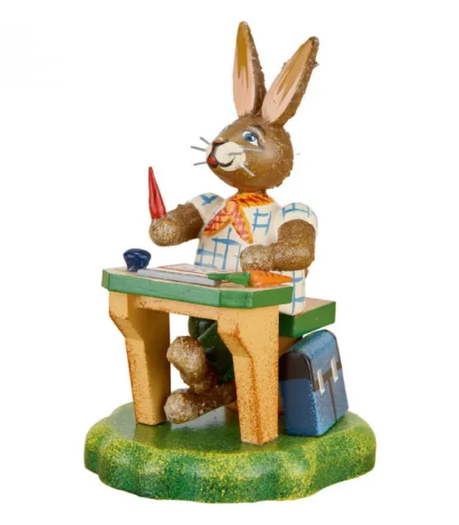 Lapin De Paques En Bois Ecolier Intelligent
