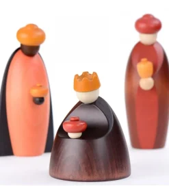 Les Trois Rois Mages Et Leurs Offrandes, 12 Cm