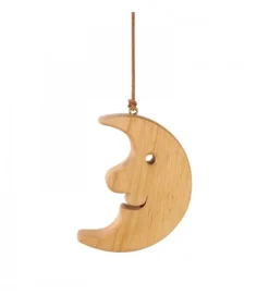 Lune En Bois De Chene A Suspendre 12,5 Cm