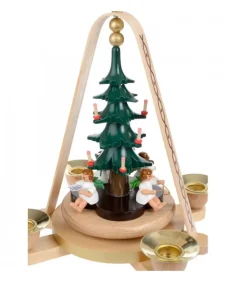 Manège De Noël, Anges Musiciens Autour Du Sapin