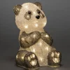 Panda Lumineux Led 27 Cm En Acrylique, 40 Diodes Blanc Chaud