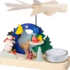 Petit Carrousel En Bois Bonhomme De Neige