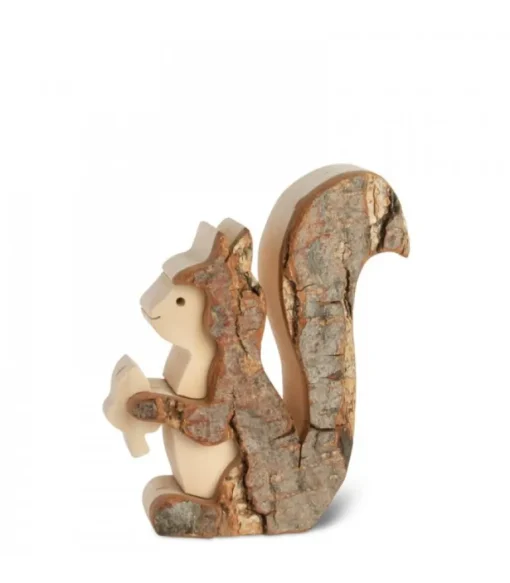 Petit Ecureuil En Bois 7,5 Cm