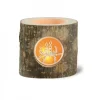 Photophore En Bois, Motif Bougies De Noël