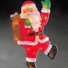 Père Noël Lumineux Qui Salue