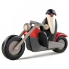 Père Noël Moderne A Moto Au Look Rocker