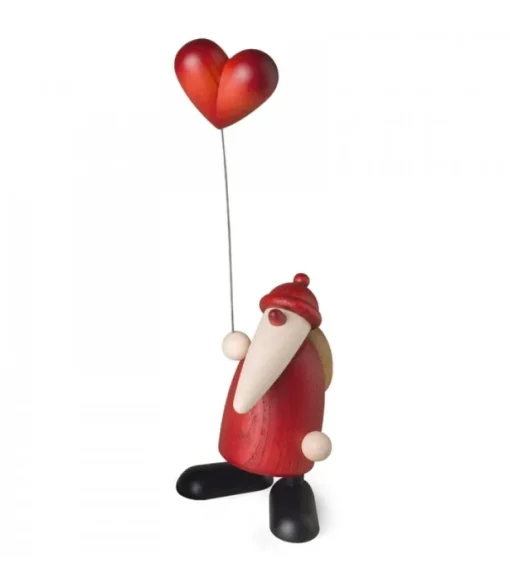 Père Noël Rouge Avec Un Coeur