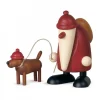 Père Noël Rouge Et Son Chien