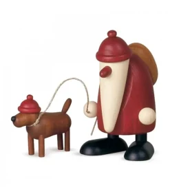 Père Noël Rouge Et Son Chien